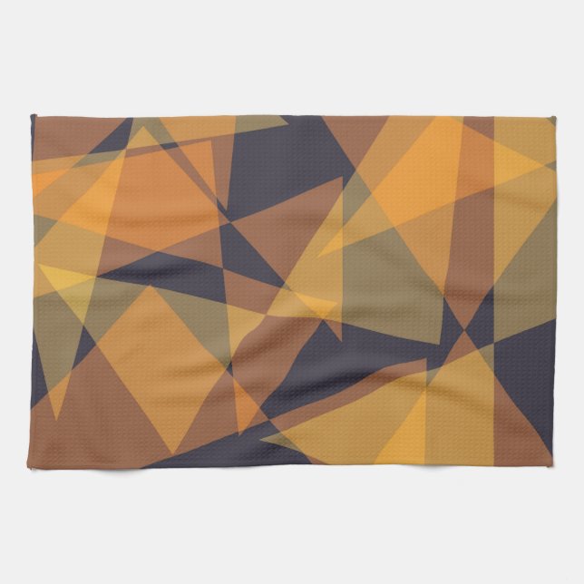 Geometriska, coola, trendig, moderna, enkla triang kökshandduk (Horisontell)