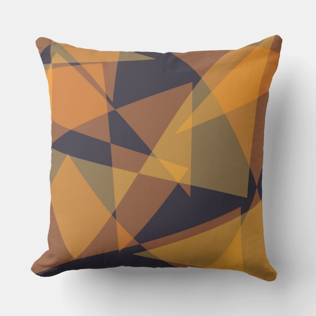 Geometriska, coola, trendig, moderna, enkla triang kudde (Framsida)
