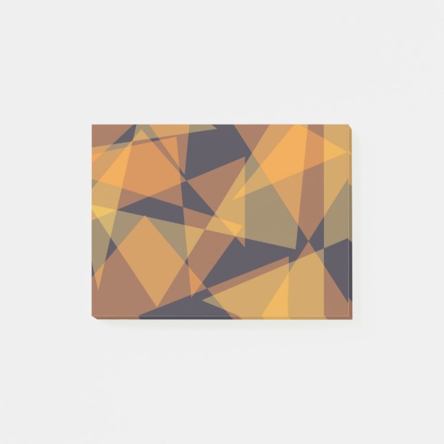 Geometriska, coola, trendig, moderna, enkla triang post-it block (Framsida)