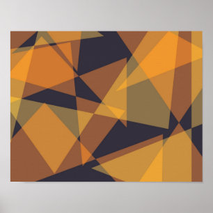 Geometriska, coola, trendig, moderna, enkla triang poster