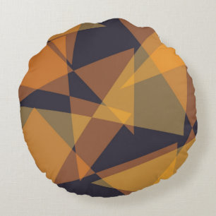 Geometriska, coola, trendig, moderna, enkla triang rund kudde