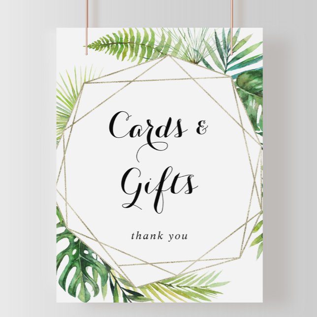 Geometriska destinationskort och presentkort poster (Skapare uppladdad)