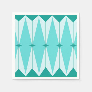 Geometriska diamanter och stjärnburkar Pappra blöj Pappersservett