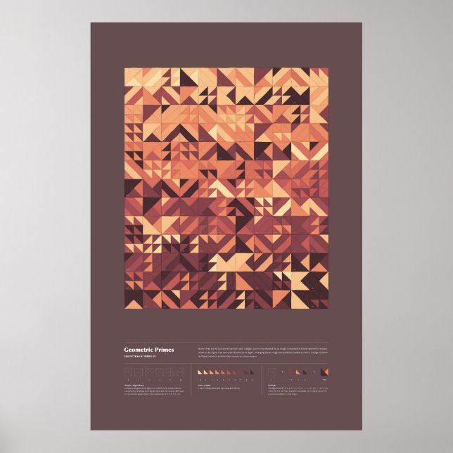 Geometriska egenskaper - samling 2, serie 3 poster (Framsidan)