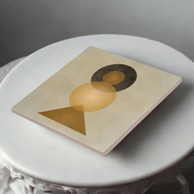 Geometriska estetiska keramiska plattor av jordtyp kakelplatta (Skapare uppladdad)