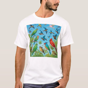 Geometriska fåglar - Frihet i flygkonst T Shirt