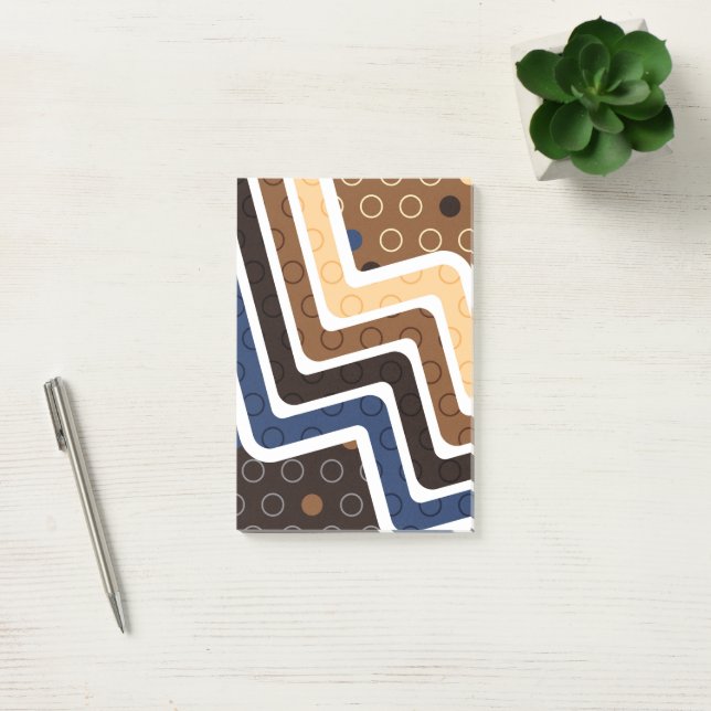 Geometriska figurer 2 post-it block (Kontor)
