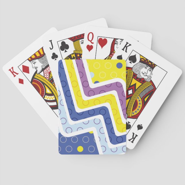 Geometriska figurer 5 casinokort (Baksidan)