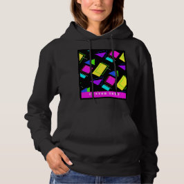 GEOMETRISKA FORMAT SOM ÄR PATTERNED NEON RETRO 80' T SHIRT