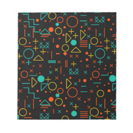 Geometriska former anteckningsblock