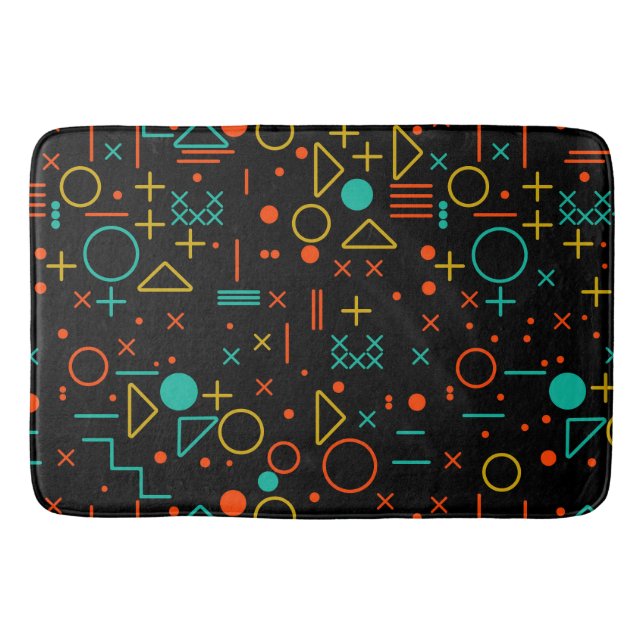 Geometriska former badrumsmatta (Framsidan)