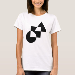 Geometriska former design t shirt
