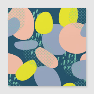 Geometriska former: färgfulla Memphis Stil