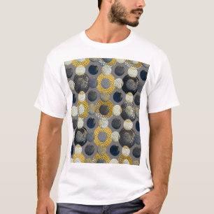 Geometriska former för abstrakt: Färg vattenfärg. T Shirt