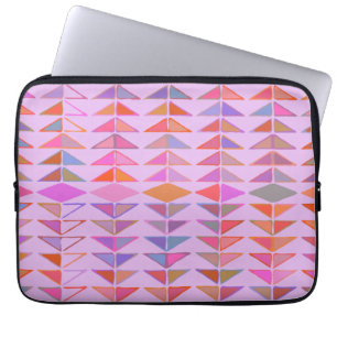 Geometriska former för Abstrakt i lavender-Lila Laptop Fodral
