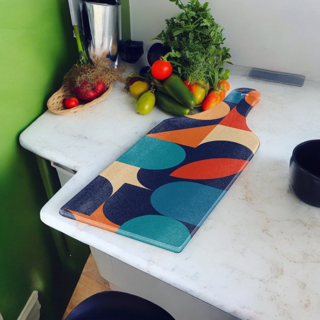 Geometriska former för abstrakt Multifärgad Mönste (Chopping Board)