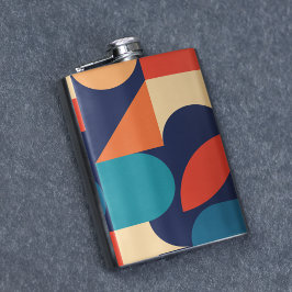 Geometriska former för abstrakt Multifärgad Mönste Fickplunta