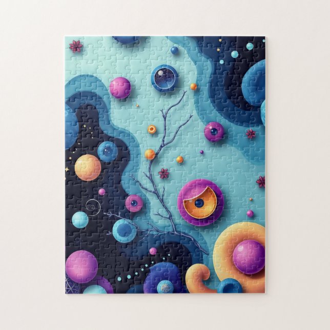 Geometriska former för brant Abstrakt Pussel (Vertikal)