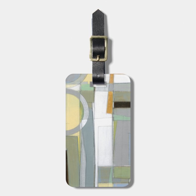 Geometriska former för färgfull Abstrakt Bagagebricka (Vertikal Framsida)