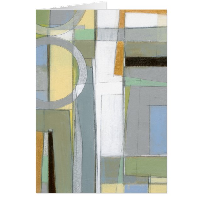 Geometriska former för färgfull Abstrakt Hälsningskort (Framsidan)