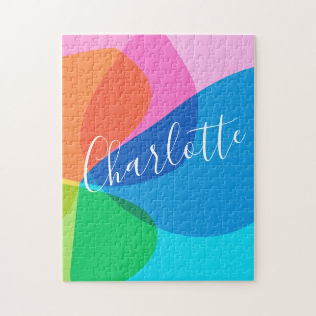 Geometriska former för färgfull Abstrakt | PERSONL Pussel (Vertikal)