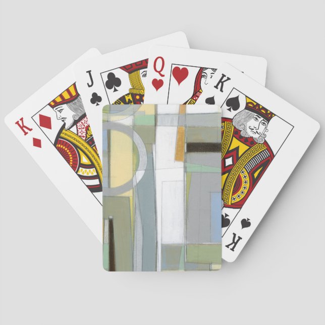 Geometriska former för färgstark Abstrakt Casinokort (Baksidan)