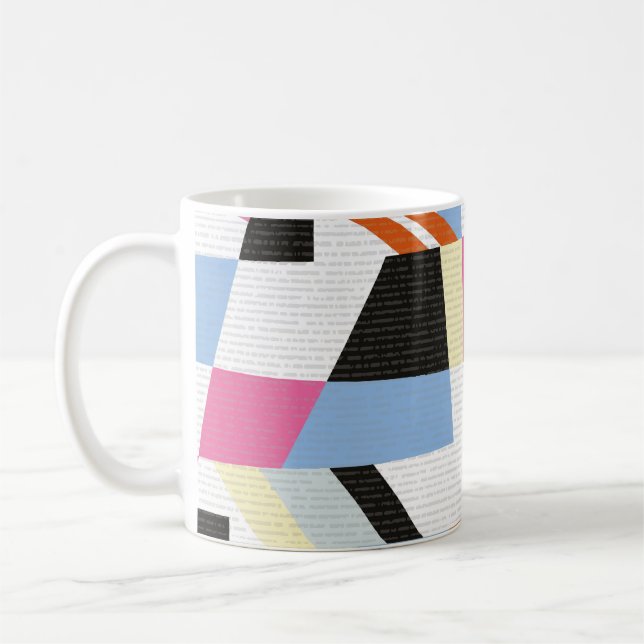Geometriska former för kreativ, mönster-längd kaffemugg (Vänster)
