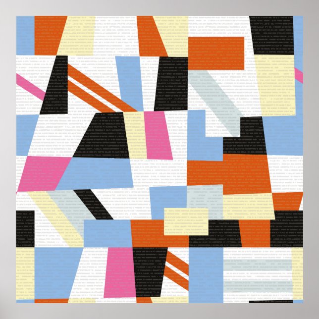 Geometriska former för kreativ, mönster-längd poster (Framsidan)