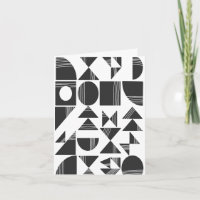 Geometriska former för modern Abstrakt | Svartvit