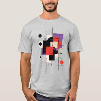 Geometriska former för modern Abstrakt T-Shirt