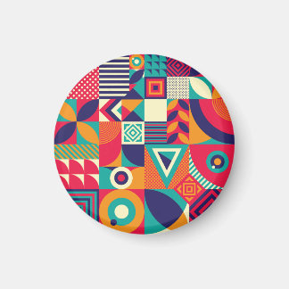 Geometriska former för popup-abstrakt, sömlösa mön magnet