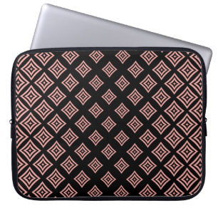 Geometriska former för ro Guld Glitter Mönster Laptop Fodral