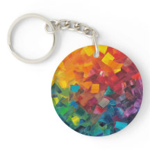 Geometriska former i regnbåge färg