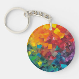 Geometriska former i regnbåge färg