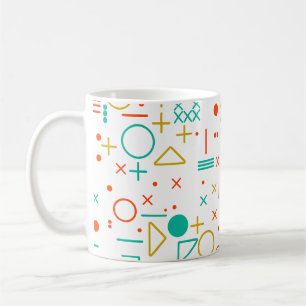 Geometriska former kaffemugg
