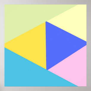 geometriska former konst poster