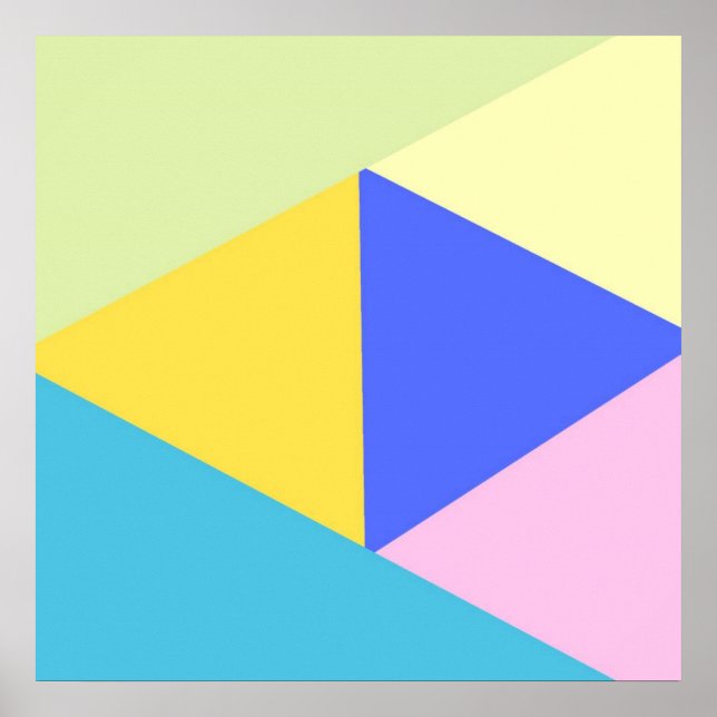 geometriska former konst poster (Framsidan)