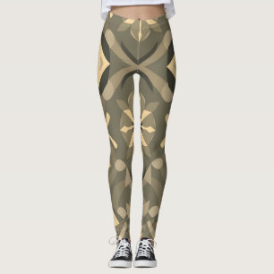 Geometriska former Leggings - Snyggt Sömlös form