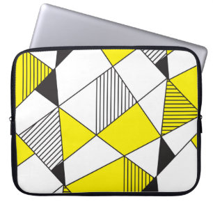 Geometriska former: Minimalistiskt sjölöst Mönster Laptop Fodral