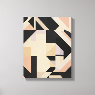 Geometriska former Modern Colorful Wrapped Art Can Canvastryck