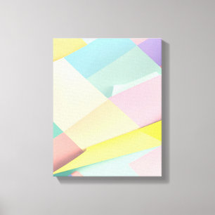 Geometriska former Modern Colorful Wrapped Art Can Canvastryck