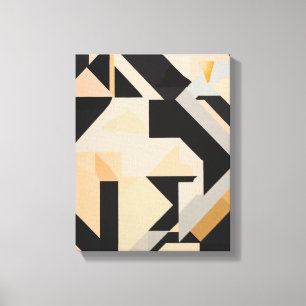 Geometriska former Modern Colorful Wrapped Art Can Canvastryck