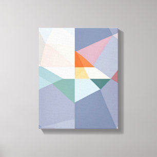 Geometriska former Modern Colorful Wrapped Art Can Canvastryck
