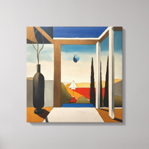 Geometriska former Modern Colorful Wrapped Art Can Canvastryck