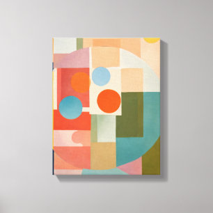 Geometriska former Modern Colorful Wrapped Art Can Canvastryck
