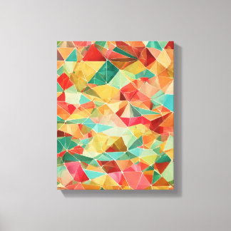 Geometriska former Modern Colorful Wrapped Art Can Canvastryck