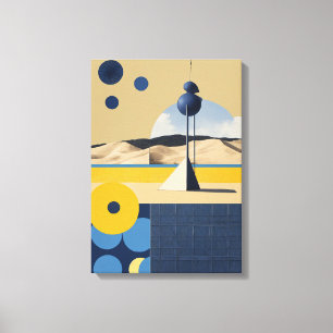 Geometriska former Modern Colorful Wrapped Art Can Canvastryck