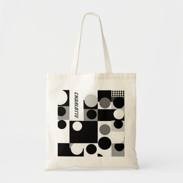 Geometriska former mönster moderna 60-sekundersref tygkasse (Framsidan)