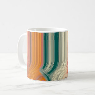 Geometriska former och livfulla färger Väggkonsttr Kaffemugg