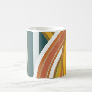 Geometriska former och livfulla färger Väggkonsttr Kaffemugg